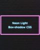 Neon Light Box-Shadow CSS
