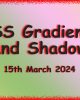 CSS Gradients and Shadows
