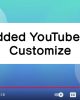 Embedded YouTube Video Customize